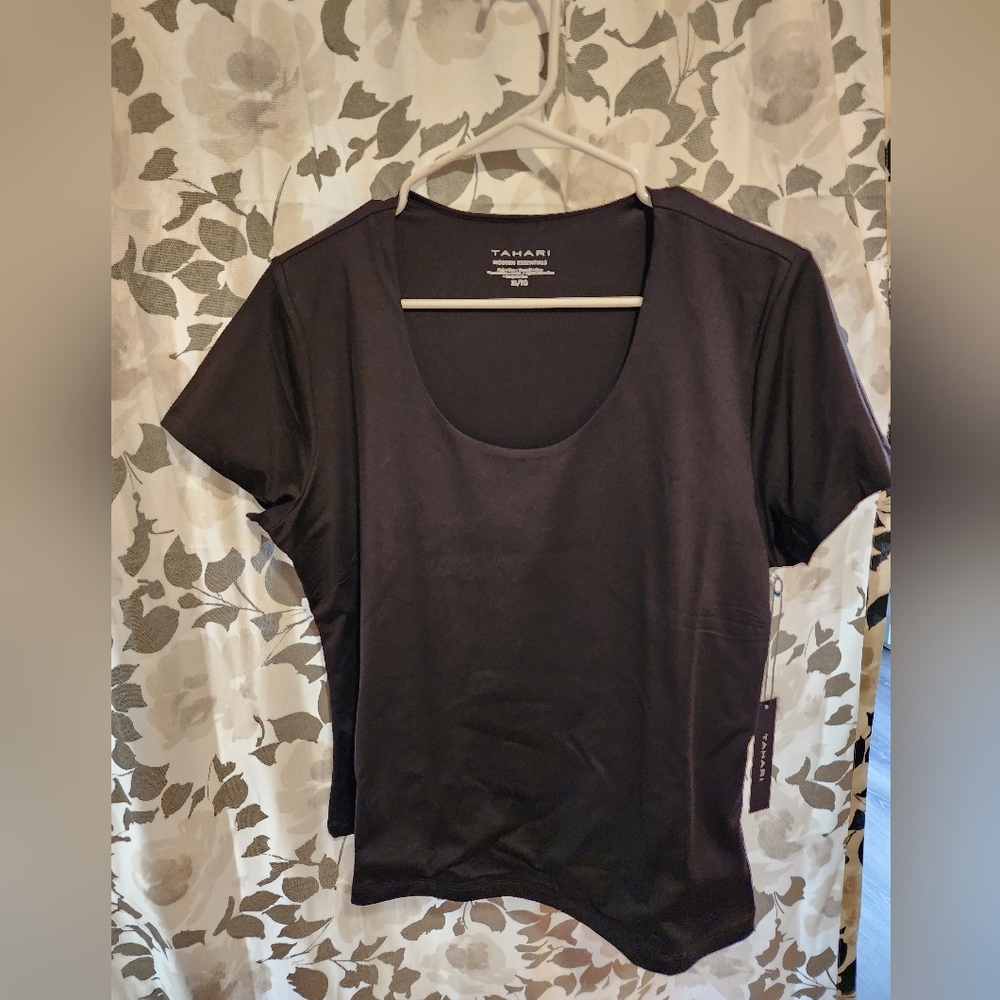 TAHARI SHIRT BLACK XL